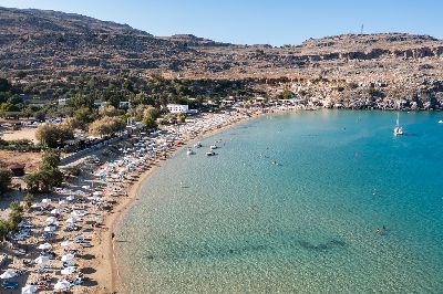 Statiunea Lindos, litoral Grecia